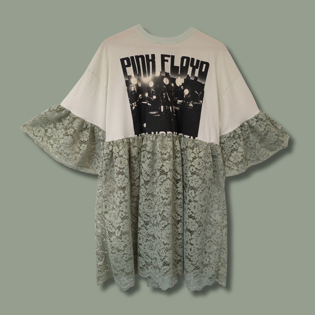 Pink Floyd - Mint Lace Smock Dress (L)