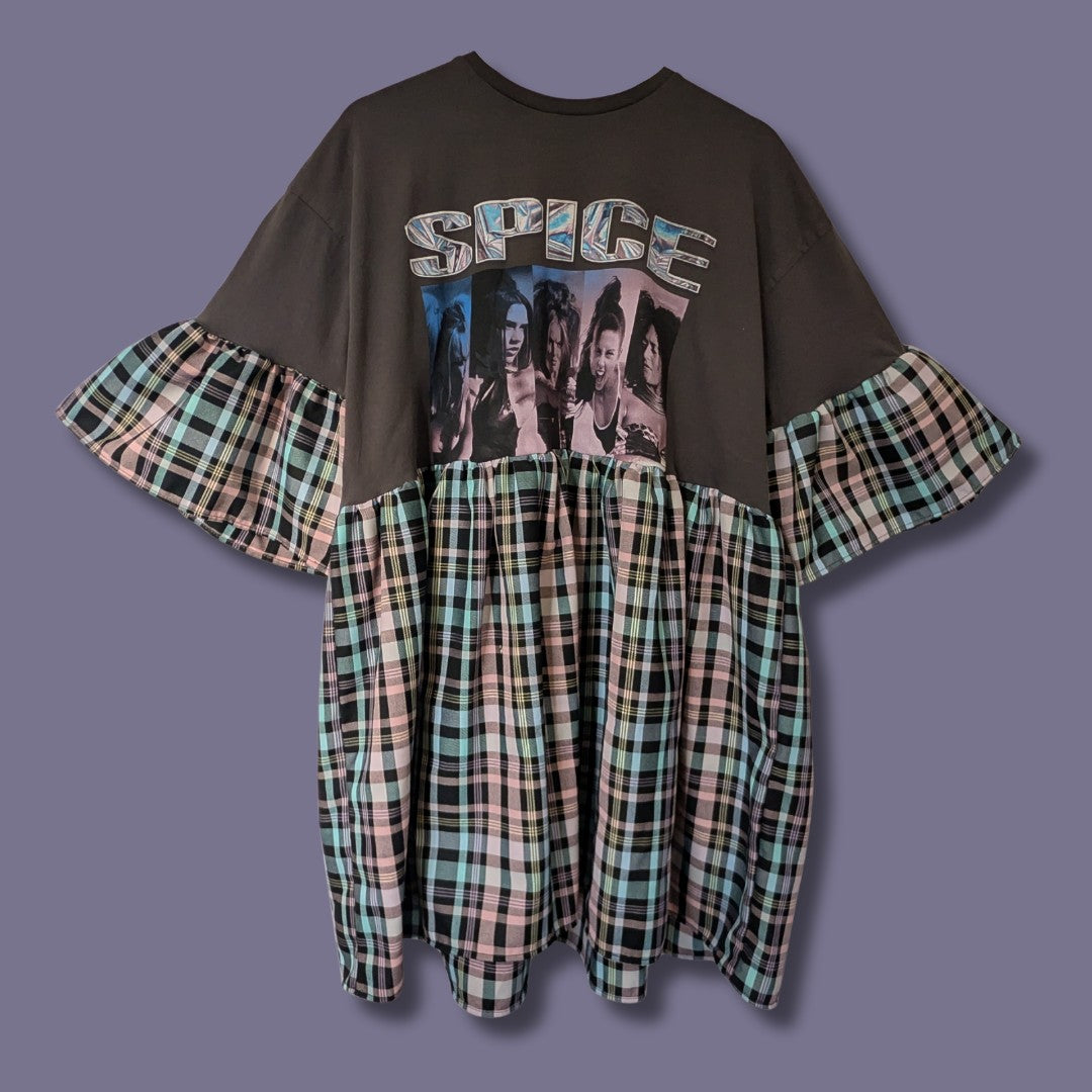 Spice Girls - Pastel Tartan Smock Dress (3XL)