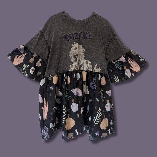 Beetlejuice - Witchy Print Smock Dress (2XL)