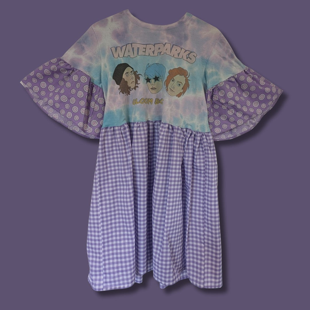 Waterparks - Lilac Contrast Sleeve Smock Dress (M)