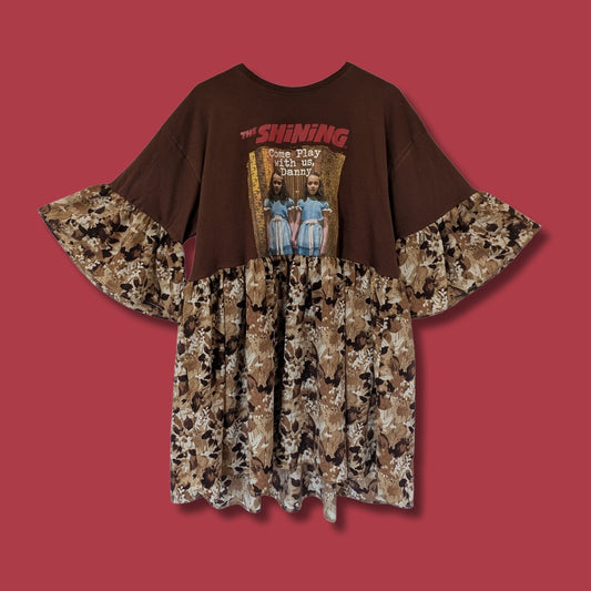 The Shining - Vintage Floral Print Smock Dress (XL)