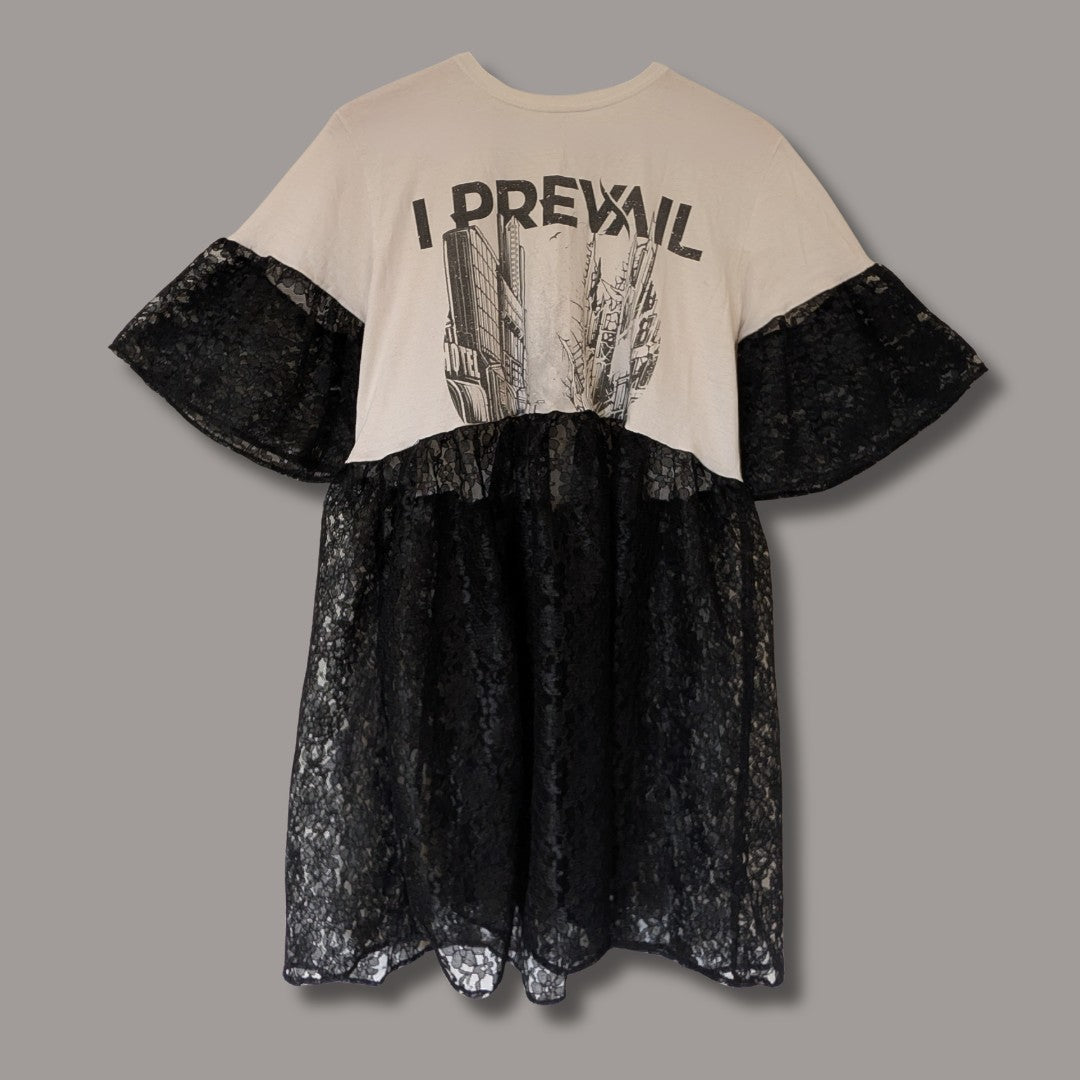 I Prevail - Black Lace Smock Dress (M)