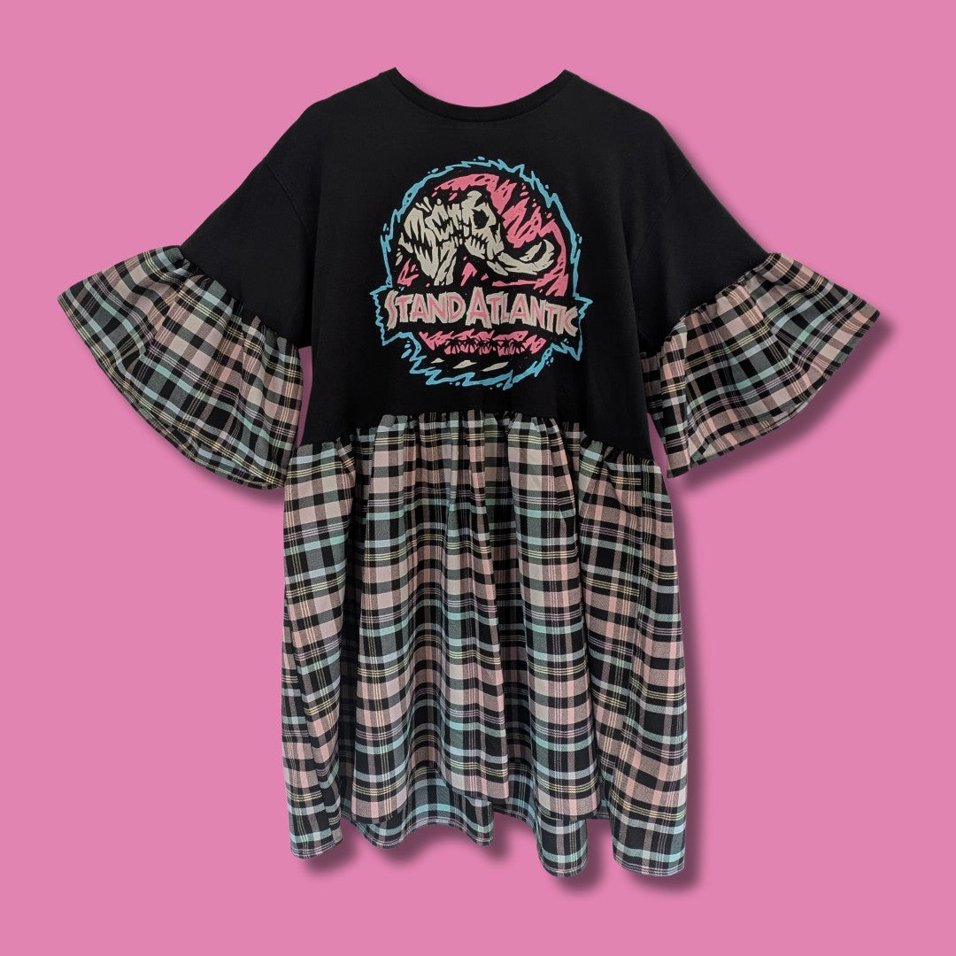 Stand Atlantic - Pastel Tartan Smock Dress (L)