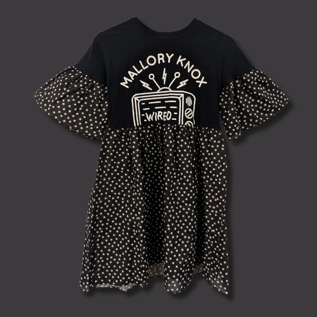 Mallory Knox - Black & White Star Print Smock Dress (S)