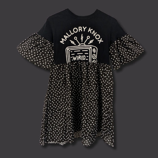 Mallory Knox - Black & White Star Print Smock Dress (S)