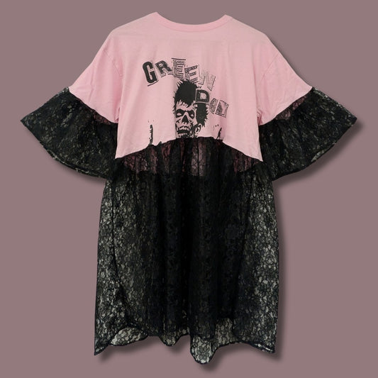 Green Day - Black Lace Smock Dress (XL)