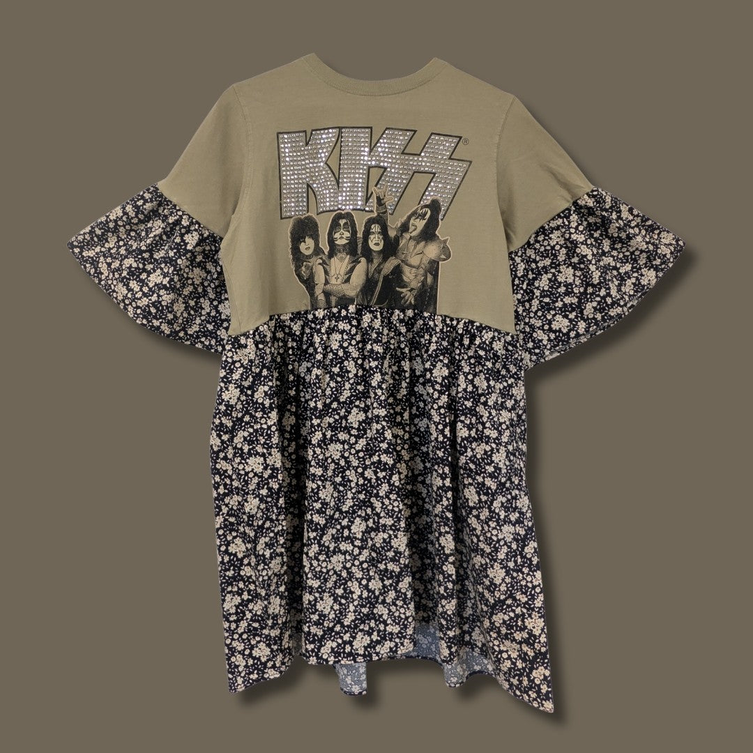 KISS - Floral Print Smock Dress (M)
