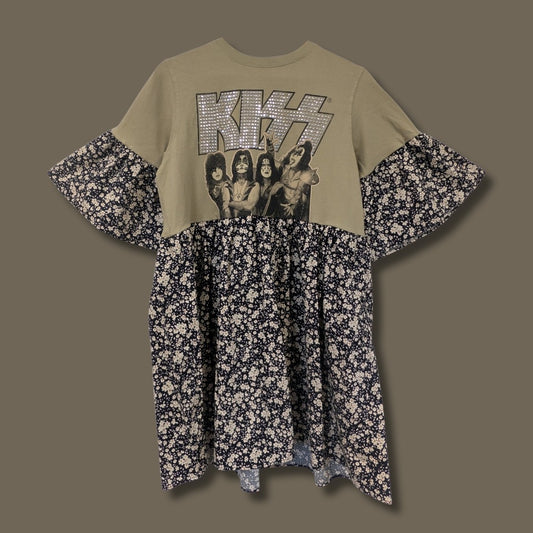 KISS - Floral Print Smock Dress (M)