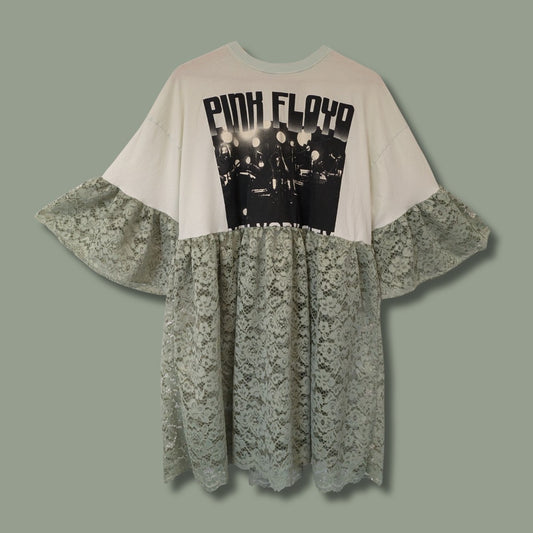 Pink Floyd - Mint Lace Smock Dress (L)