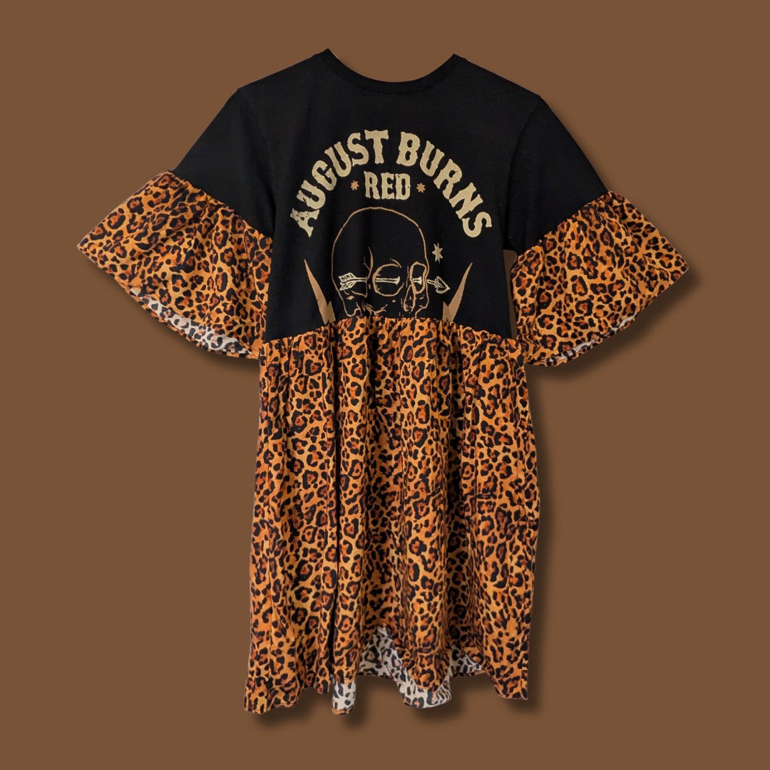 August Burns Red - Leopard Print Smock Dress (S)