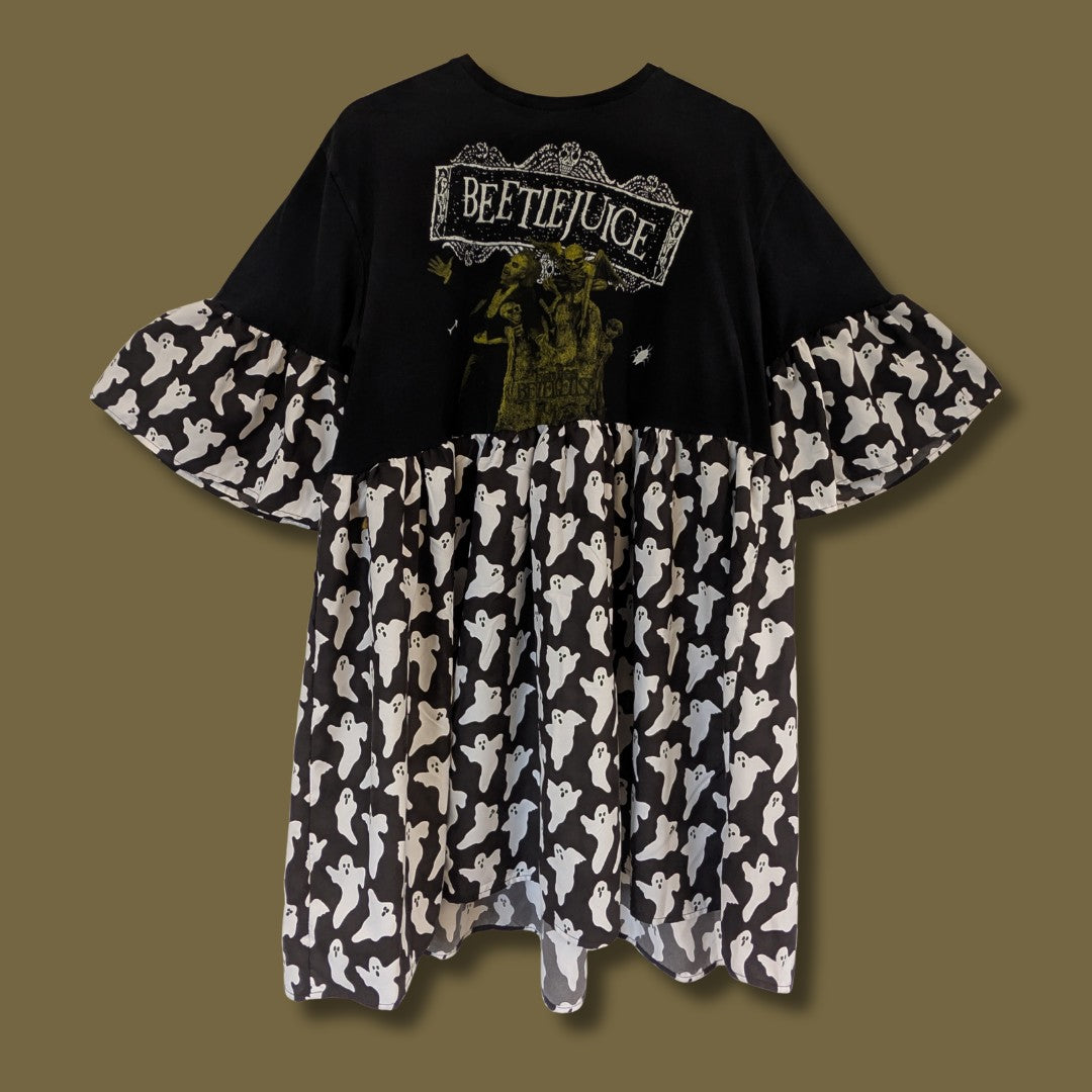 Beetlejuice - Ghost Print Smock Dress (XL)