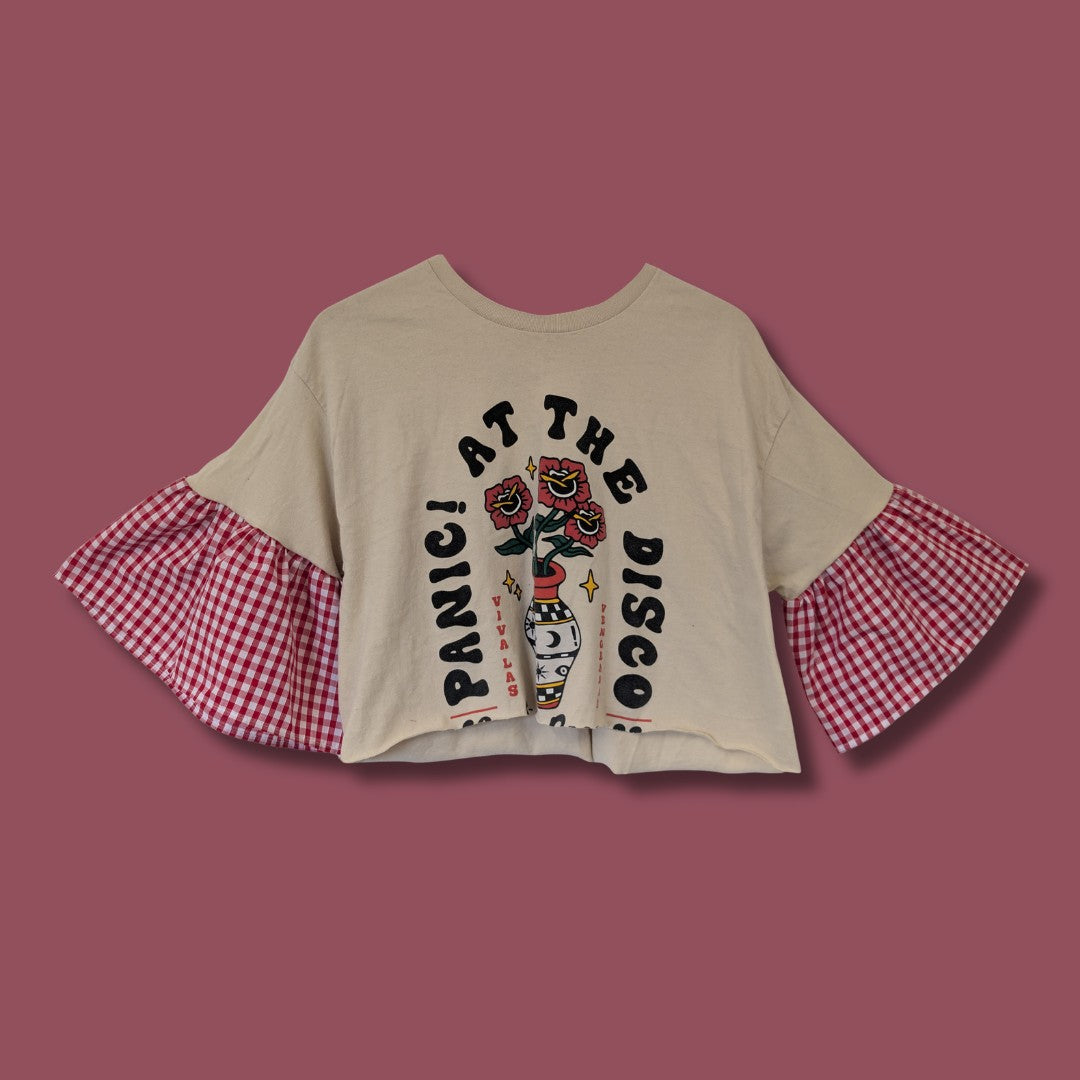 Panic! at the Disco - Red Gingham Smock Top (L)