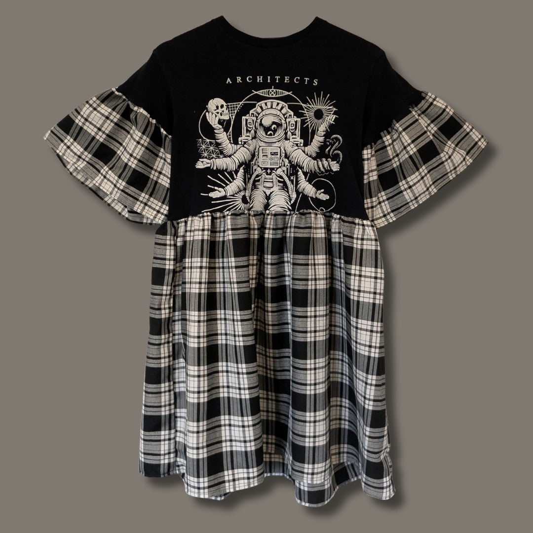 Architects - Black & White Tartan Smock Dress (S)