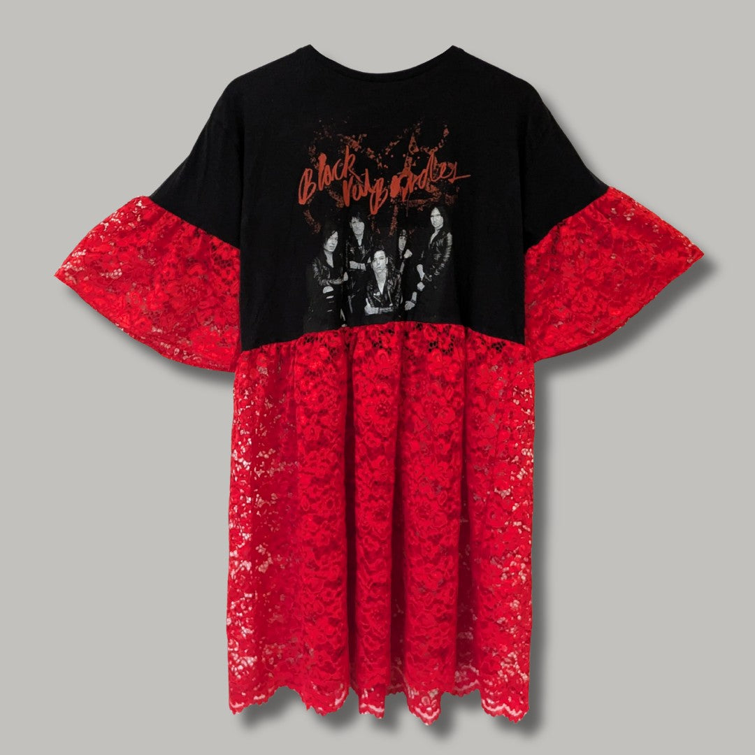 Black Veil Brides - Red Lace Smock Dress (M)