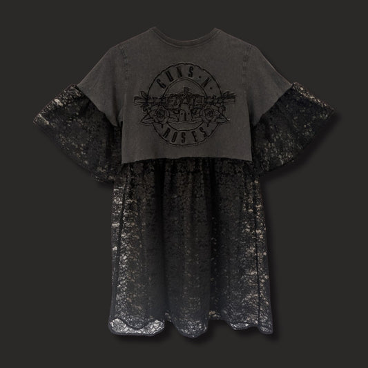 Guns n' Roses - Black Lace Smock Dress (S)
