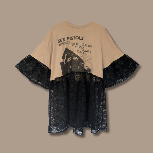 Sex Pistols - Black Lace Smock Dress (3XL)