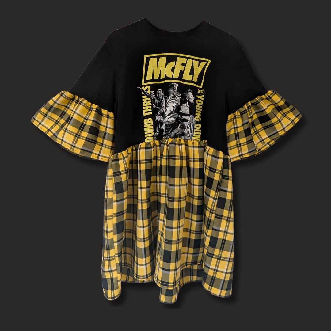McFly - Yellow Tartan Smock Dress (XL)