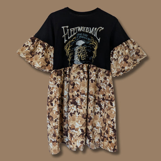 Fleetwood Mac - Vintage Floral Print Smock Dress (M)