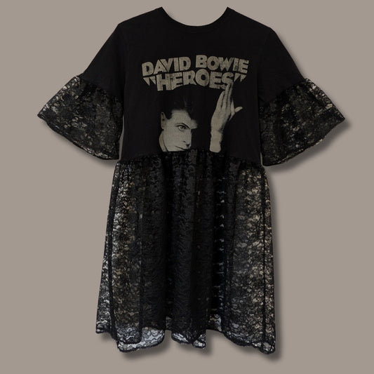 David Bowie - Black Lace Smock Dress (S)