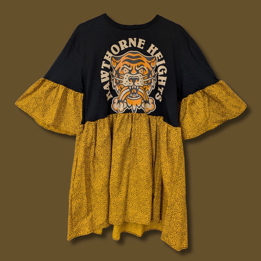 Hawthorne Heights - Orange Cheetah Print Smock Dress (L/XL)