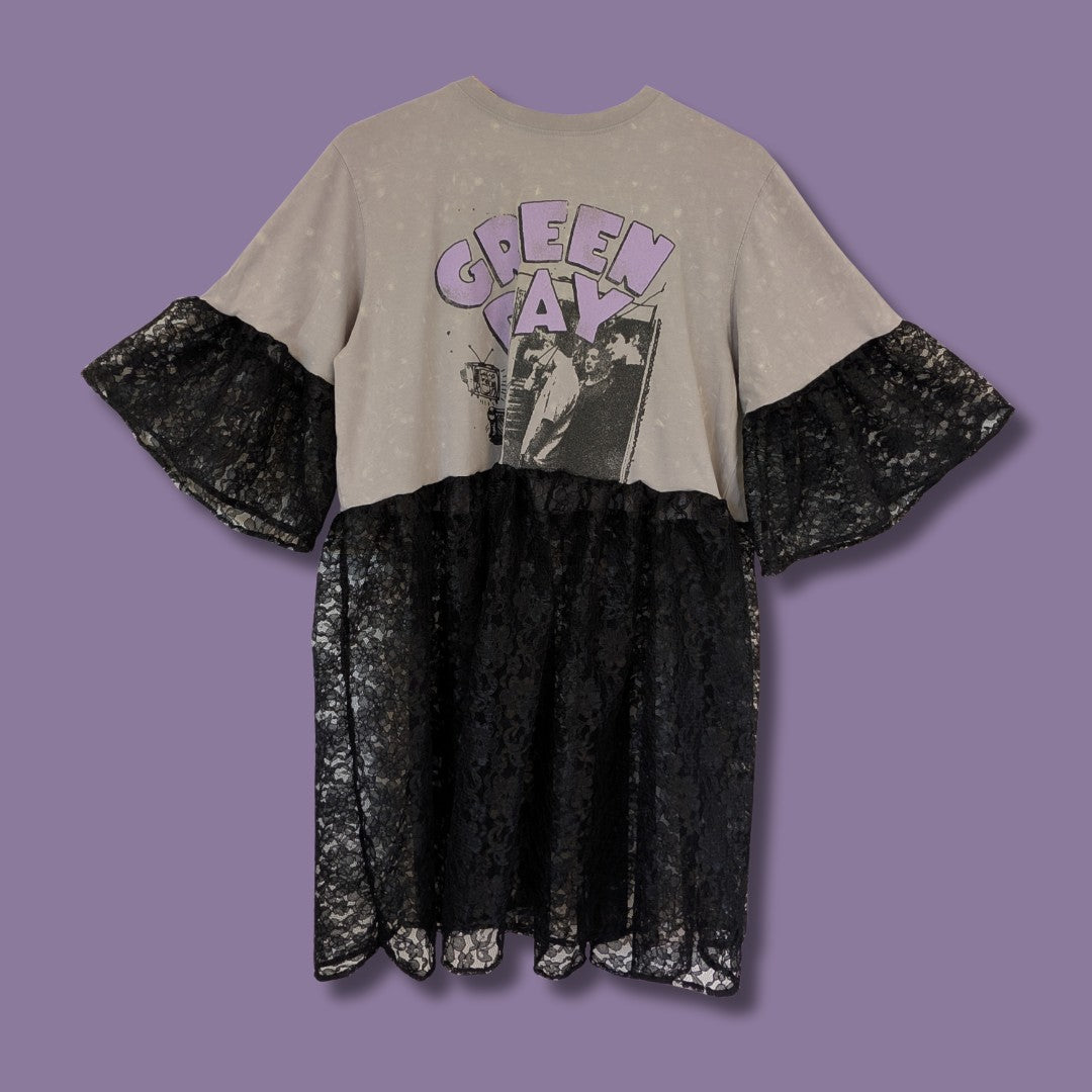 Green Day - Black Lace Smock Dress (XL)