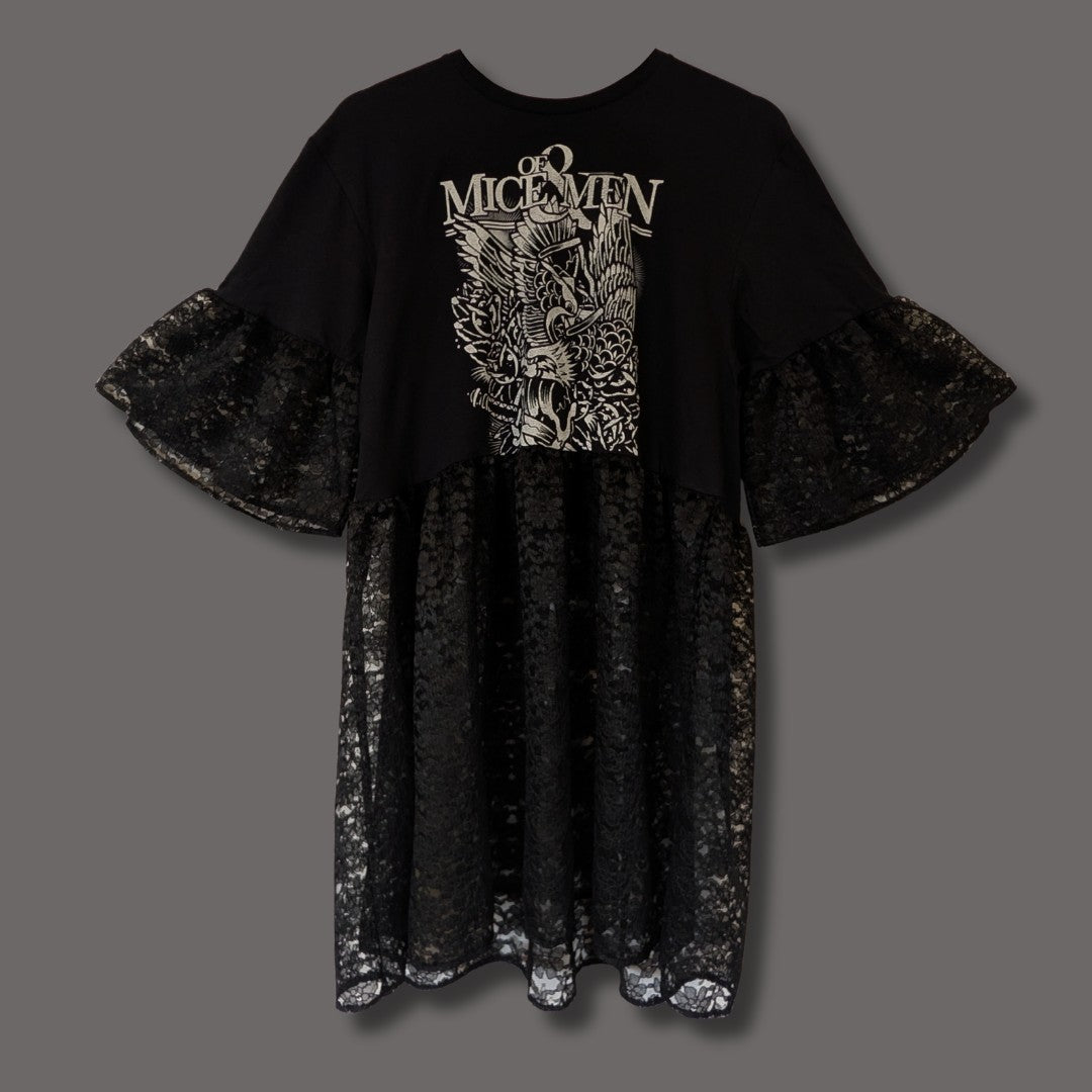 Of Mice and Men - Black Lace Smock Dress (M)