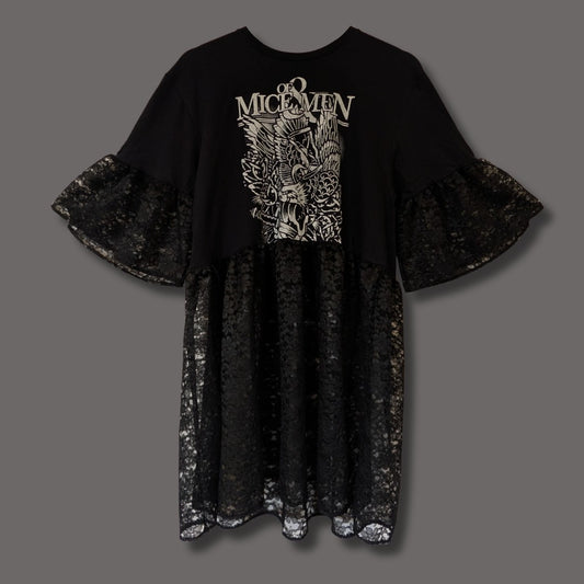 Of Mice and Men - Black Lace Smock Dress (M)