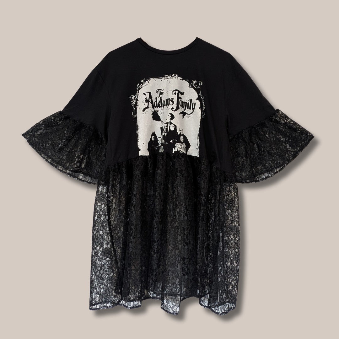The Addams Family - Black Lace Smock Dress (L/XL)