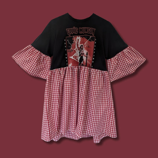 Eddie Munson - Red Gingham Smock Dress (S/M)