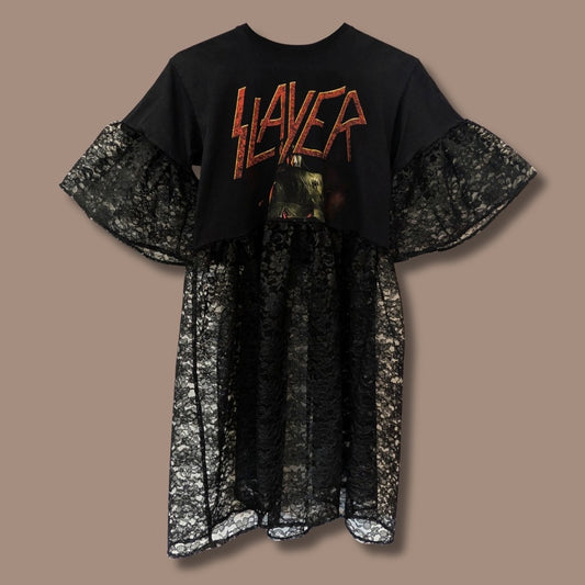 Slayer - Black Lace Smock Dress (XS/S)