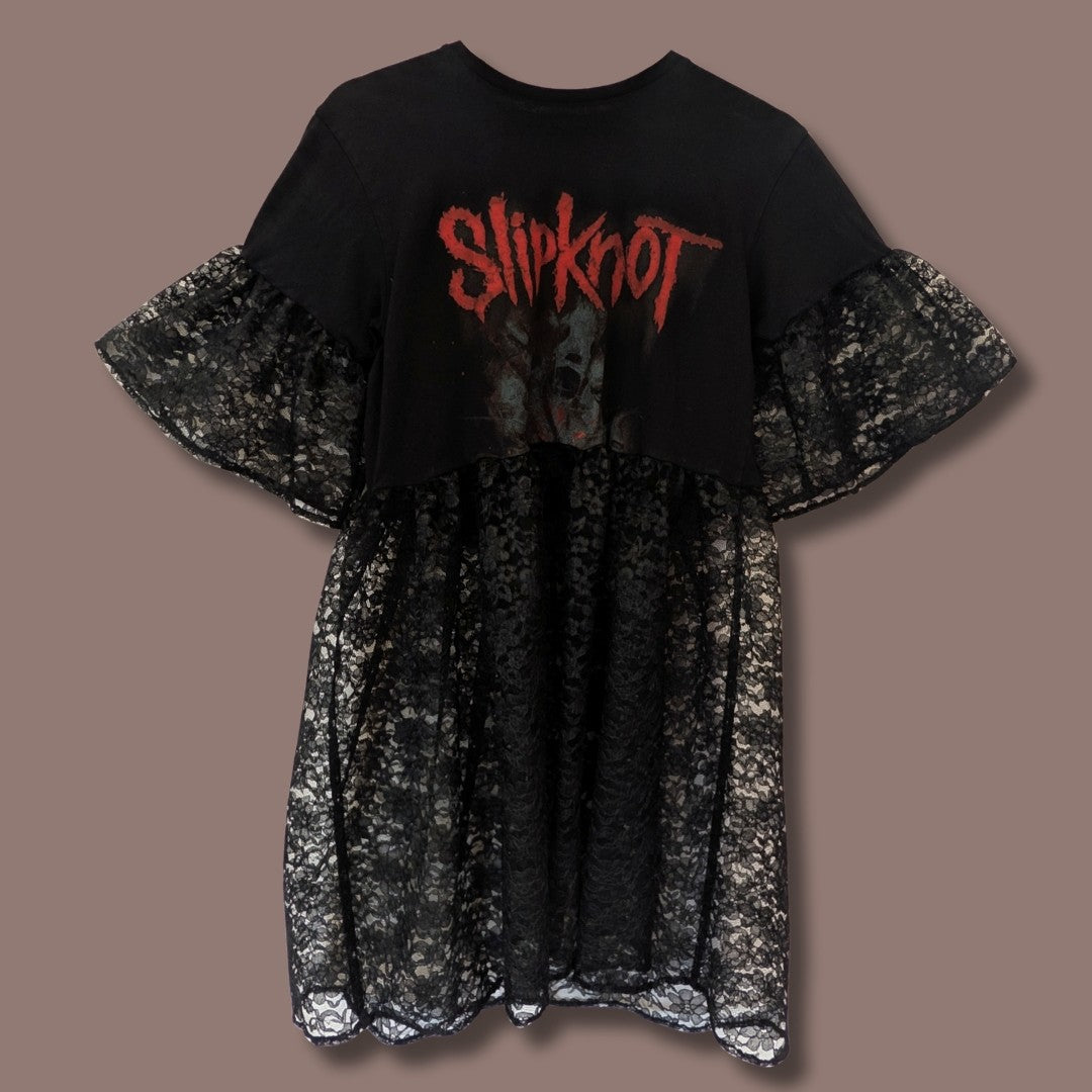 Slipknot - Black Lace Smock Dress (S)