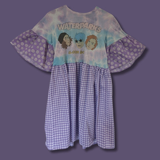 Waterparks - Lilac Contrast Sleeve Smock Dress (M)