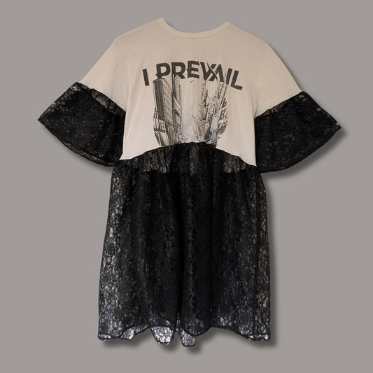I Prevail - Black Lace Smock Dress (M)