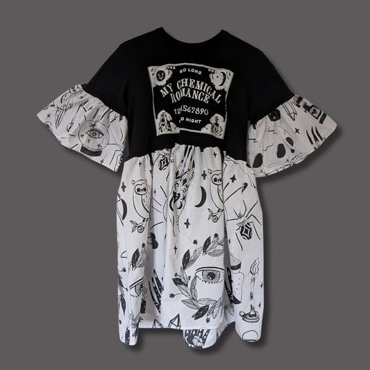 My Chemical Romance - Witchy Illustration Print Smock Dress (M)