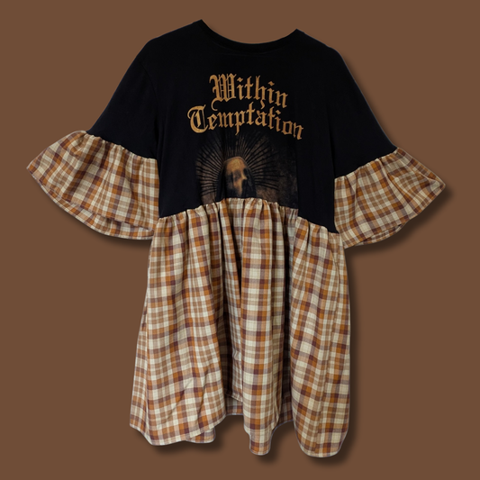 Within Temptation - Caramel Tartan Smock Dress (2XL/3XL)